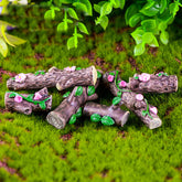 Enchanting Miniature Fairy Garden Set: Mini Fountain, Woods, Pine Tree, and Villa House